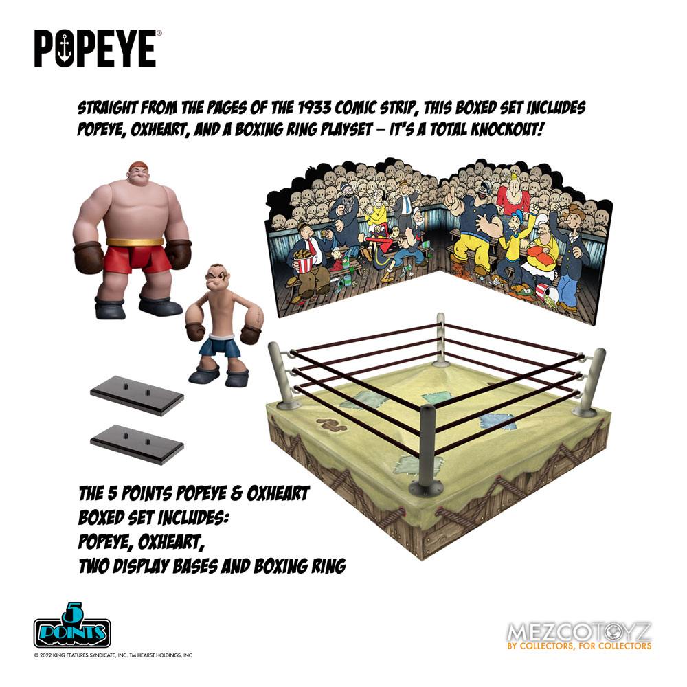 Popeye 5 Points Deluxe Figure Set Popeye & Oxheart 9 cm Top Merken Winkel